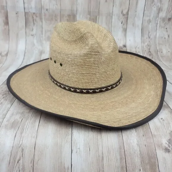 Resistol Hicktown Jason Aldean Collection Straw Cowboy Hat size Medium - Picture 4 of 8